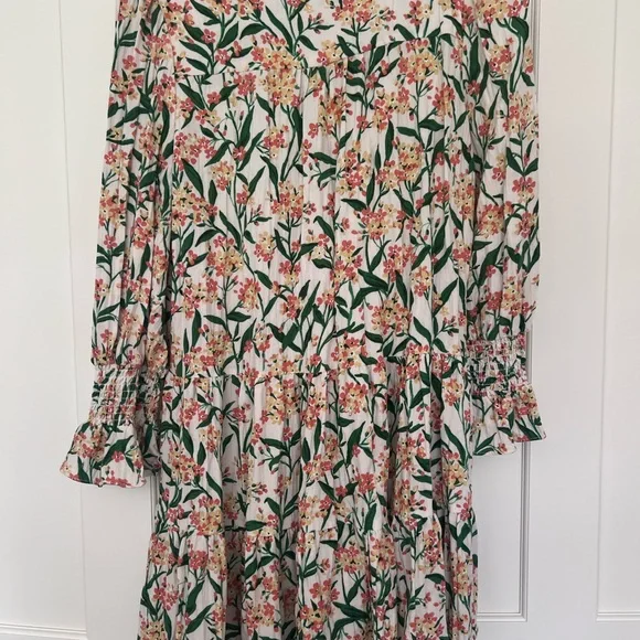 Tuckernuck Pomander Place Floral Women’s Dress in Orange, Yellow and Green - Picture 4 of 6